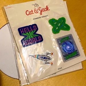 Cat & Jack adhesive galaxy space rocket patches